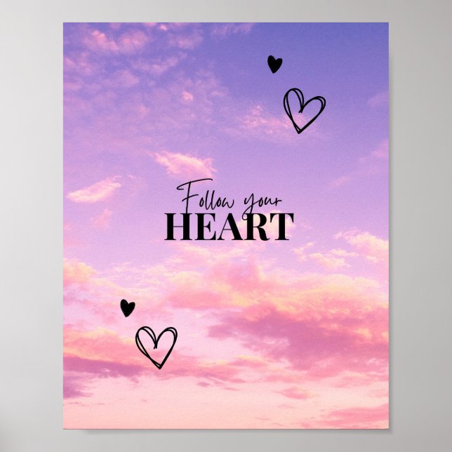 Suivez votre affiche Heart Sky (Devant)