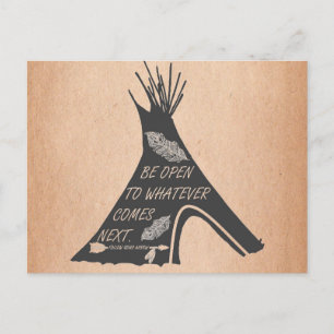 Suivez votre carte postale de TeePee de Natif