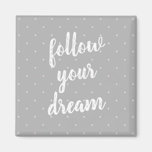 Suivez votre Dream Pastel Dot Magnet Motif