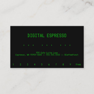 Suivi de récompenses de fidélité pour café minimal