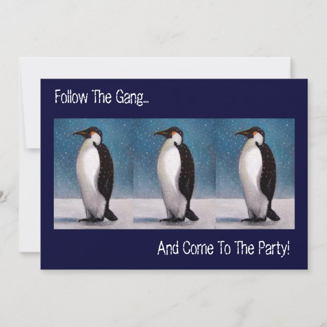 SUIVRE LES PENGUINS : INVITATION À LA FÊTE :ILLUST (Devant)