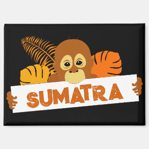 Sumatra Baby Orangutan Magnet