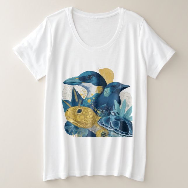 Summer Animals Beach T-Shirt Gift (Design devant)