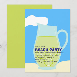 Summer Beach Anniversaire Fête Invitation