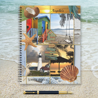 Summer Beach Custom Photo Bullet Journal Carnet