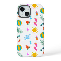 Summer Beach Motif IPhone 15 Coque