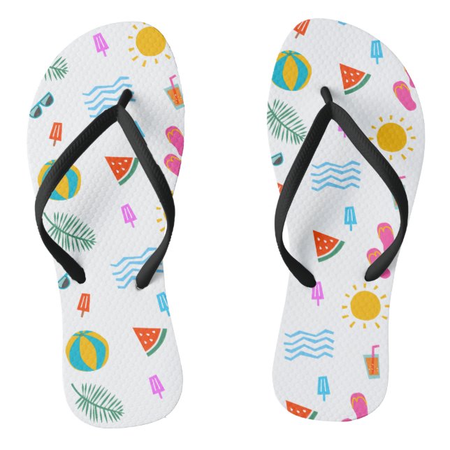 Summer Beach Motif paire de tongs (Semelle)