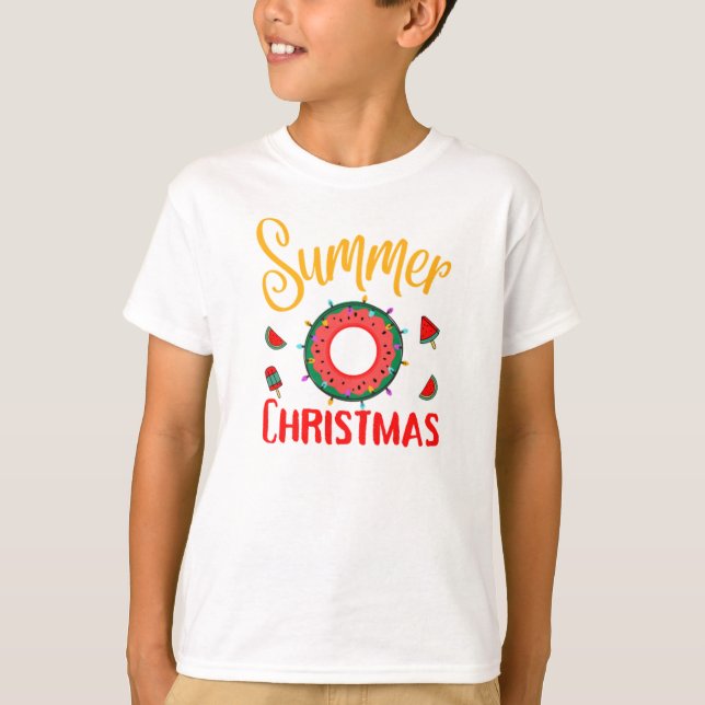 Summer Christmas July T-Shirt (Devant)
