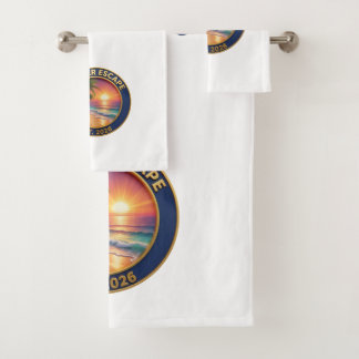 Summer Escape Tropical Beach Sunset Bath Towel