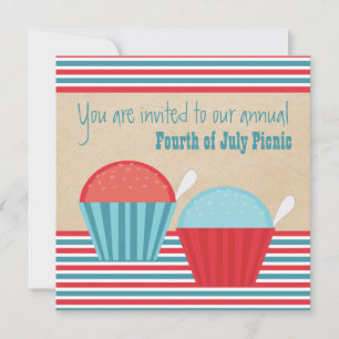 Summer Fun Party 4 juillet Invitation