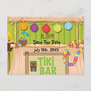 Summer Hawaiian Tiki Party Event Carte postale