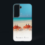 Summer Love - Samsung Galaxy S22 Tough Coque<br><div class="desc">Deux crabes. Un été. Aucun regret. Ce Samsung Galaxy S22 Tough Coque présente un mélange de sable bleu océanique et doux, avec un duo de crabes coquin qui se dresse à gauche et à droite, pour qu’ils se sentent à l’aise. Leurs petites pattes et leurs griffes entourent les côtés du...</div>