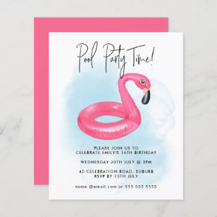 Summer Pool Party Flamant rose rose Ado Anniversai