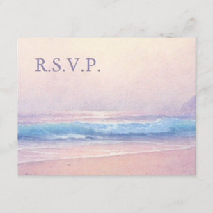 Summer Sea Beach Wedding Réponse du RSVP