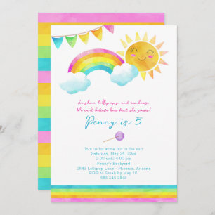 Summer Sunshine Anniversaire Fête Invitation