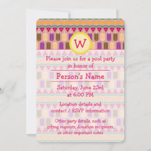 Summer Sweets Party Invitation