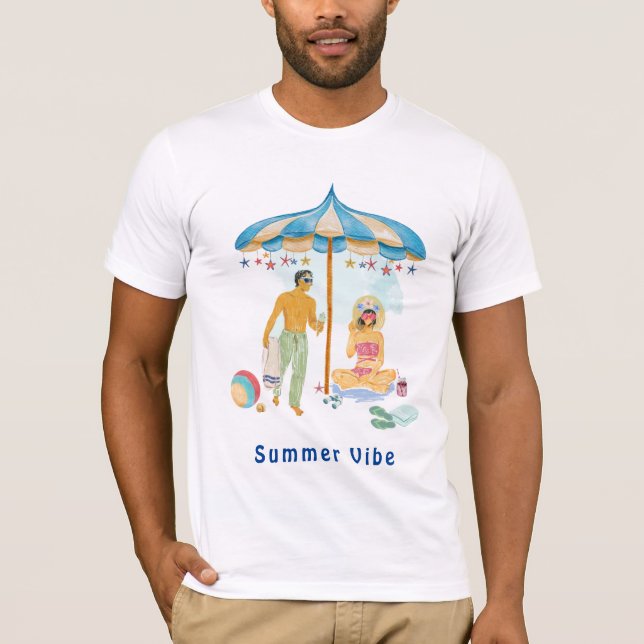 Summer VIBE Bella Canvas T-shirt Basic (Devant)