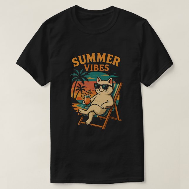 summer vibes t-shirt cool  (Design devant)