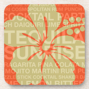 Summer Words Cocktails et Dessous de verre Hibiscu