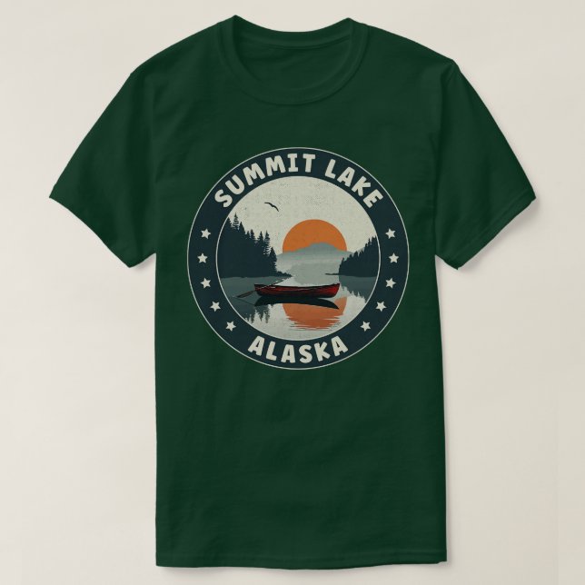 Summit Lake Alaska Sunset TShirt (Design devant)