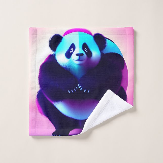 Sumo Panda Le Gnasher Bambou, Laver (Gant de toilette)