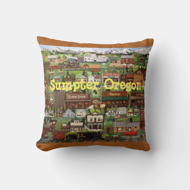 Sumpter, Oregon Coussin (Recto)