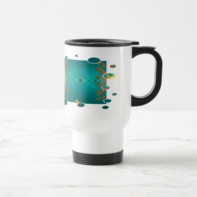 Sun dans la tasse de café de motif de couverture (Droite)