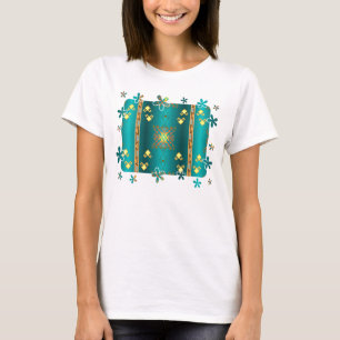 Sun dans le T-shirt de motif de couverture d'hiver
