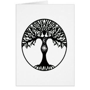 Sun et arbre de déesse de lune