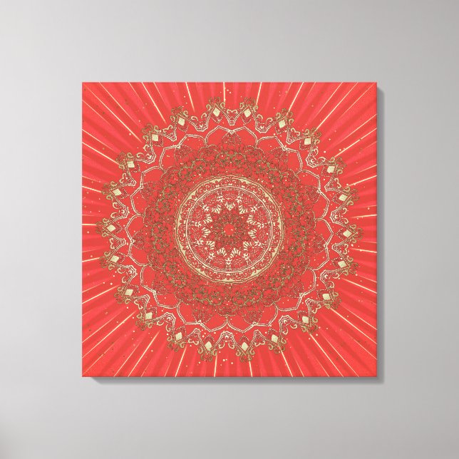 Sun Mandala - Toile enveloppée (Recto)