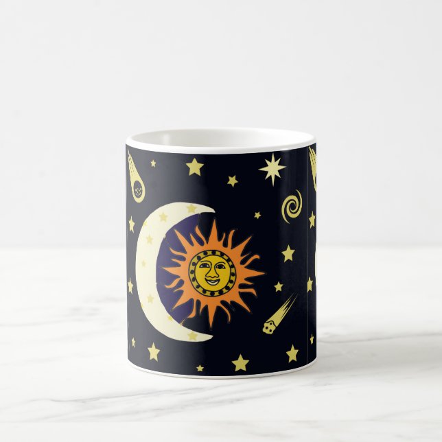 Sun Moon et corps céleste Coffee Mug (Centre)