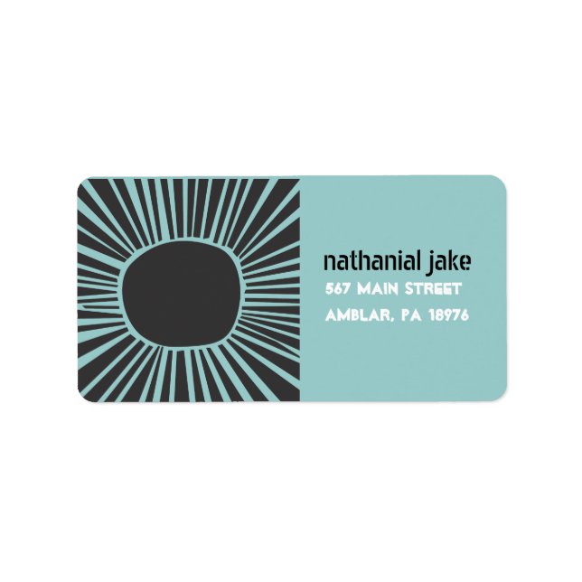 Sun Moon Water Imprimer votre propre étiquette (Devant)