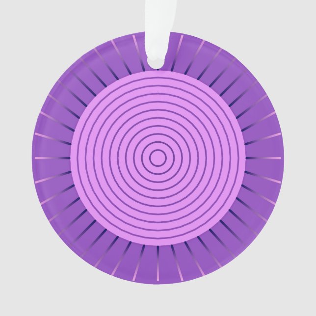 Sunburst géométrique moderne - Amethyst Purple (devant)