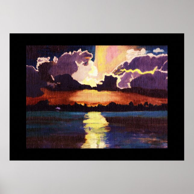 SUNBURST PAINTING poster (Devant)