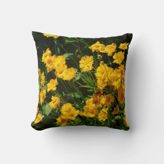 Sunburst Sunflowers (Coreopsis) Coussin