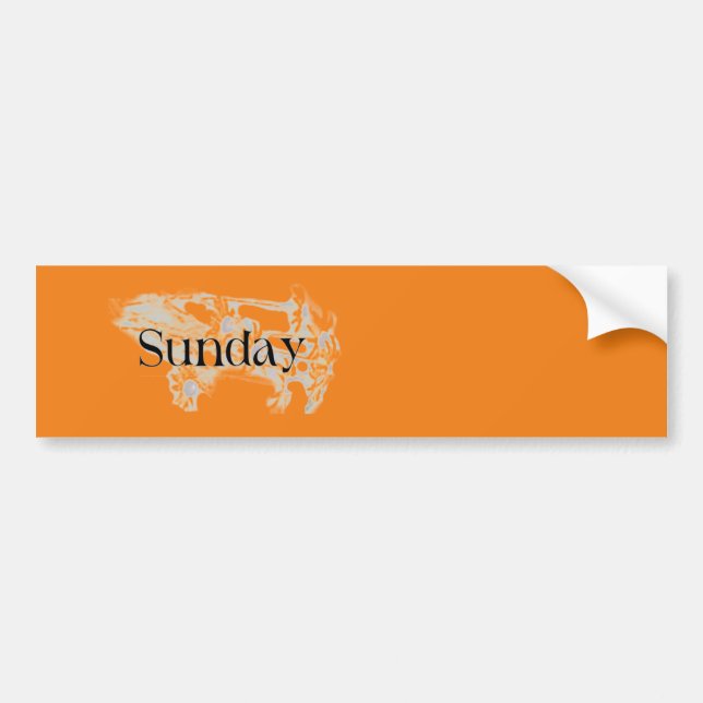 SUNDAY -small - Sticker (Devant)