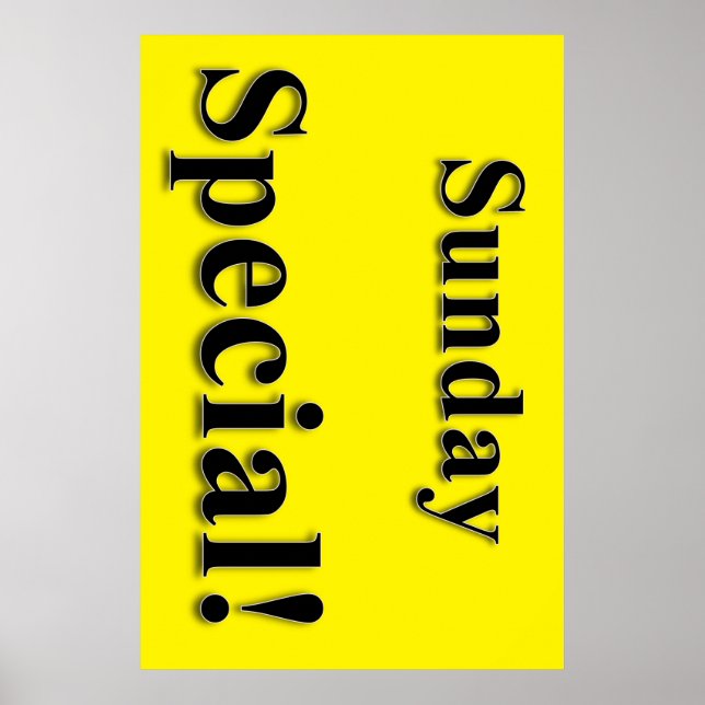 Sunday Special Beauty Salon Poster (Devant)