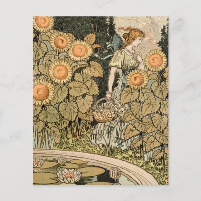 Sunflower Art Nouveau Jardin Grasset Femme (Devant)