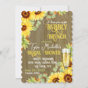 Sunflower Bubby & Brunch Invitation de la douche n