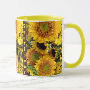 Sunflower Coffee Cup Sunshine Mug Personnaliser le