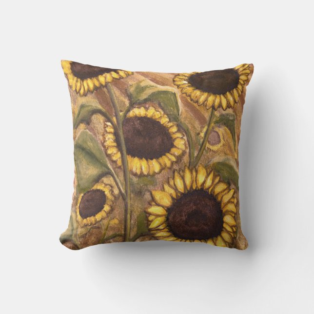 Sunflower Coussins Sunny Sunflower Coussins & Déco (Recto)