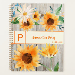 Sunflower Daisy Floral Wood Rustic Flower Art