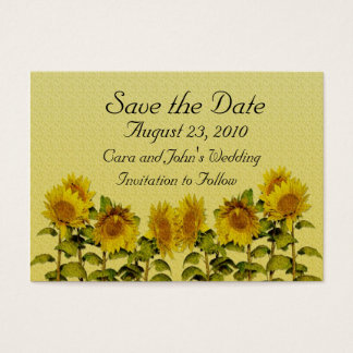 Sunflower Enregistrer la carte Date