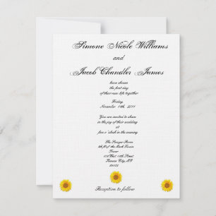 Sunflower Faire-part de mariage