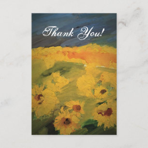 Sunflower Field Art, Carte de remerciements