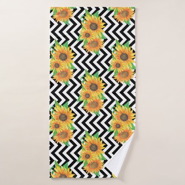 Sunflower Floral Arrangement Classes (Serviette de bain)