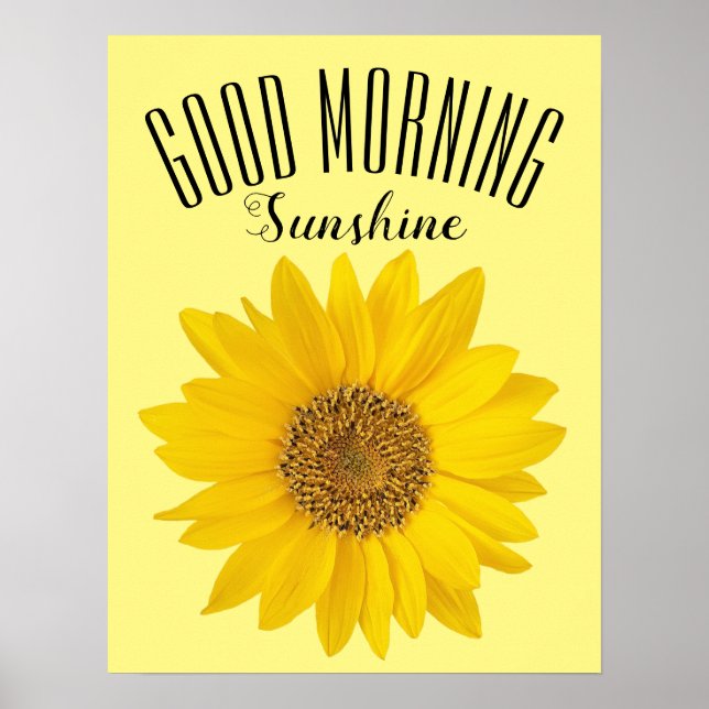 Sunflower Good Morning Sunshine Poster (Devant)