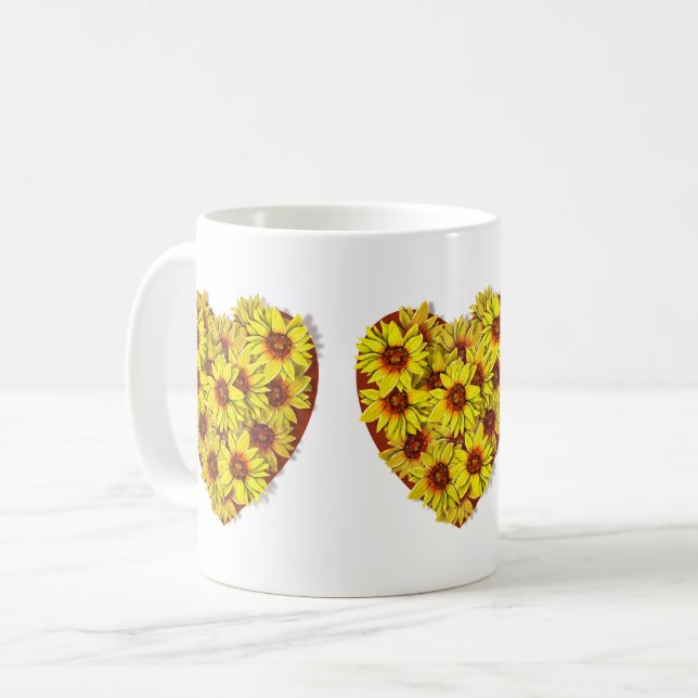 Sunflower Heart Mug (Devant gauche)