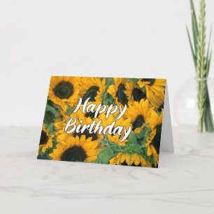 Sunflower Joyeuse carte photo anniversaire magnifi
