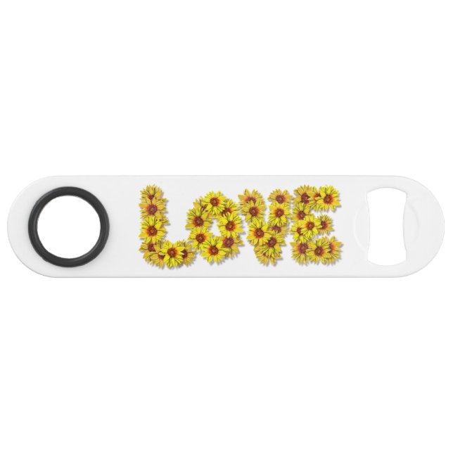 Sunflower Love Bottle Opener (Devant (Horizontal))